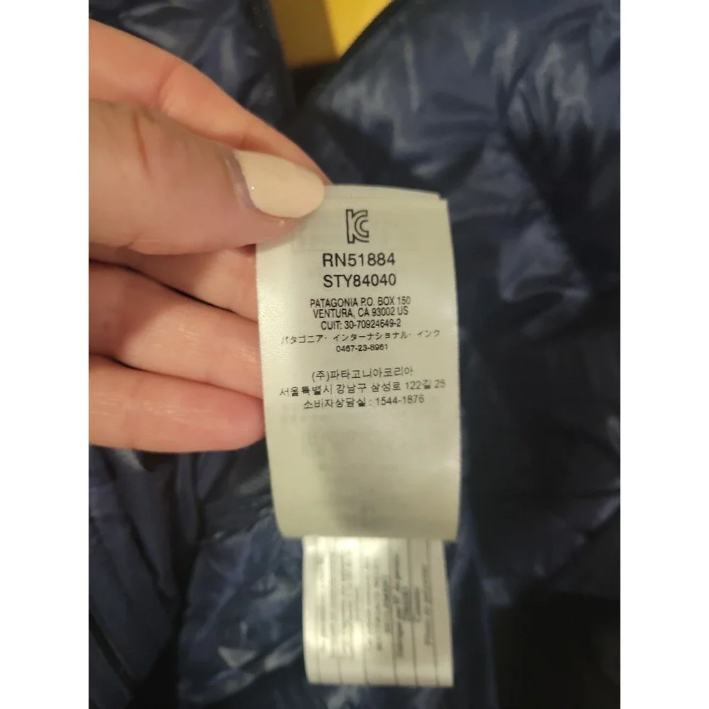 Patagonia Micro Puff Hooded Jacket Women's XS Navy Lightweight Insulated Outdoor - Picture 10 of 13